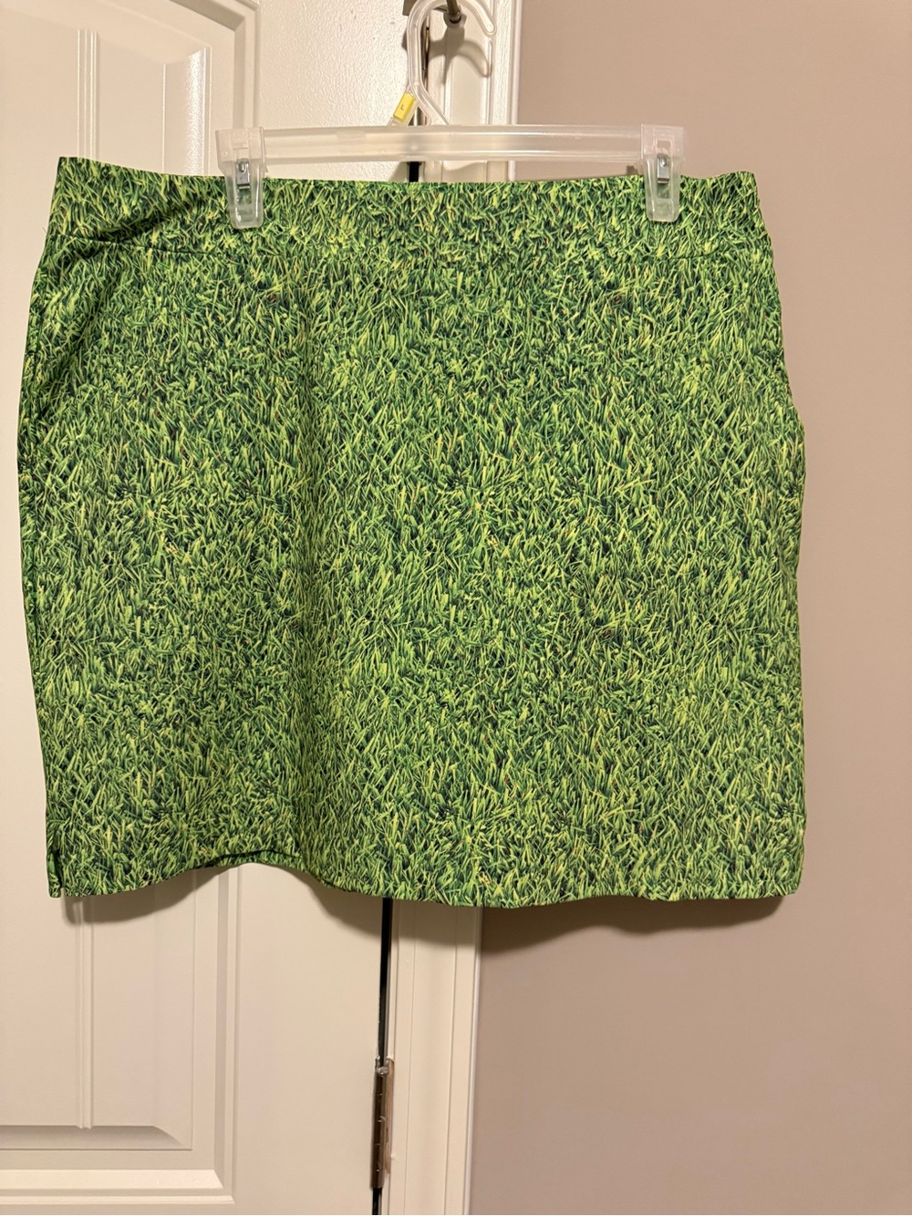 Loudmouth Ladies Grass Print Skirt - Lime Green